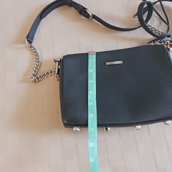 Rebecca Minkoff Pebbled Leather Chain Crossbody Bag - Picture 7 of 14
